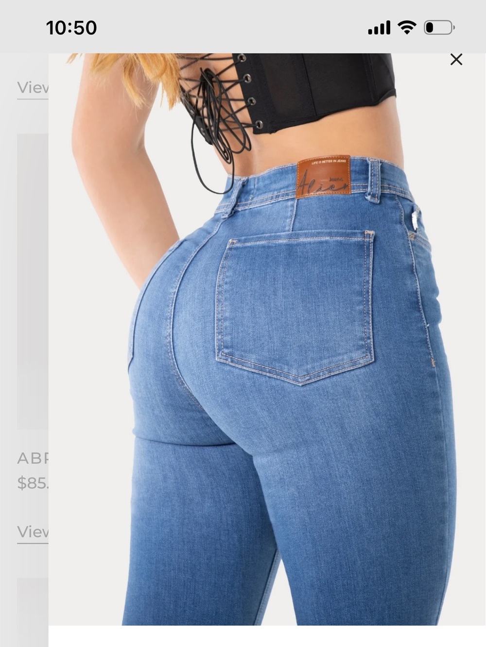 High-Rise Blue Women’s Jeans